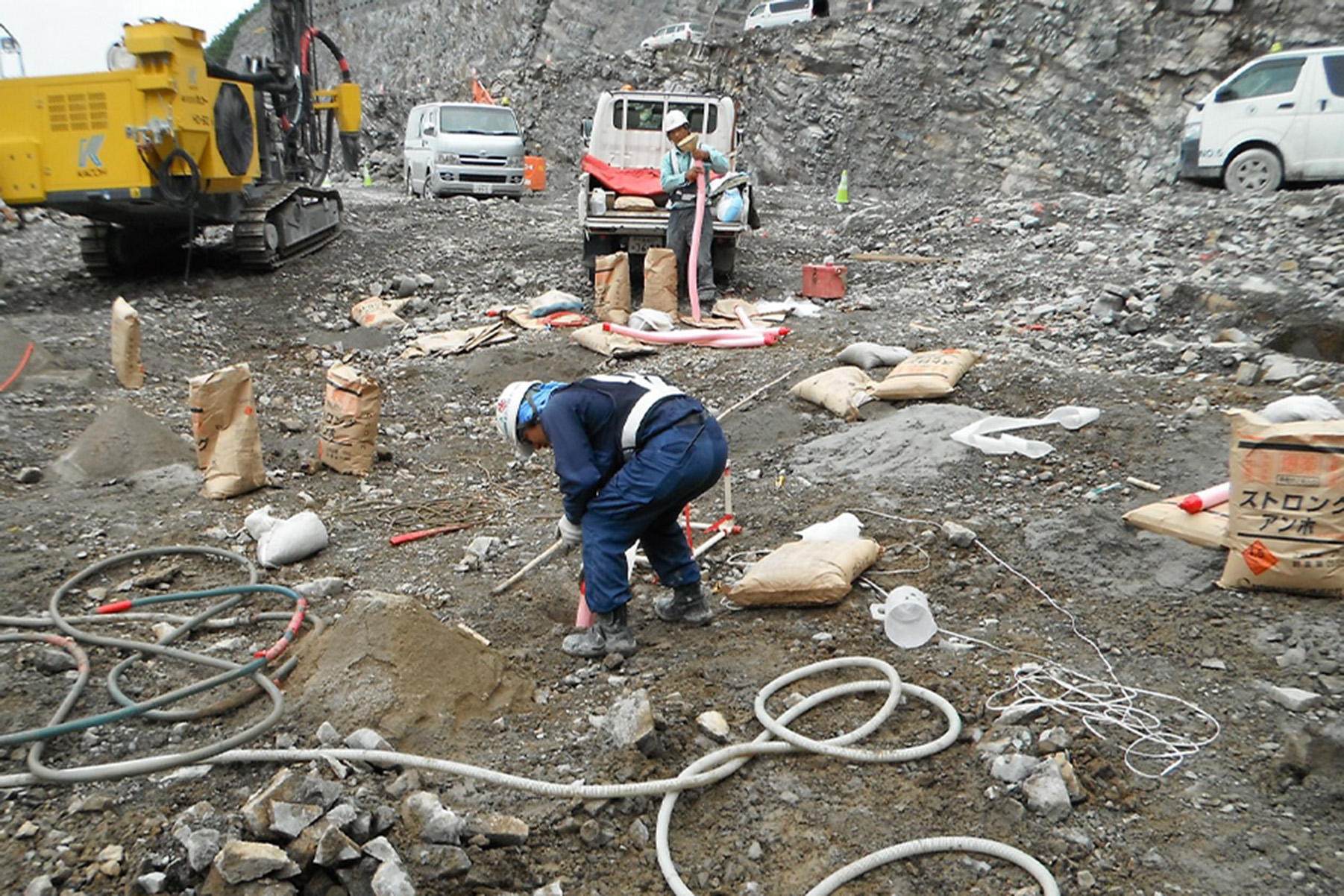 ダム工事の施工写真 5