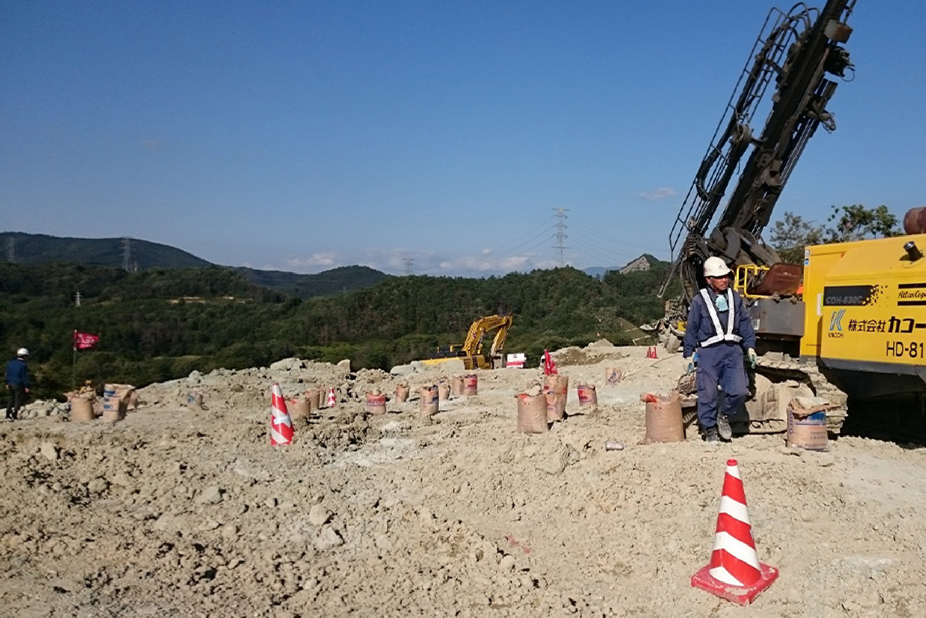 敷地造成工事の施工写真 7