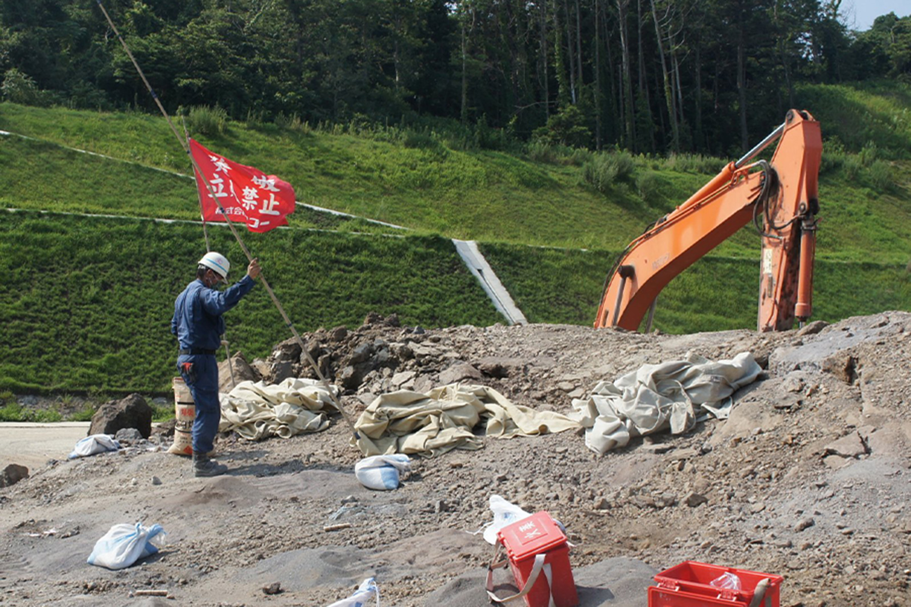 道路造成工事の施工写真 4