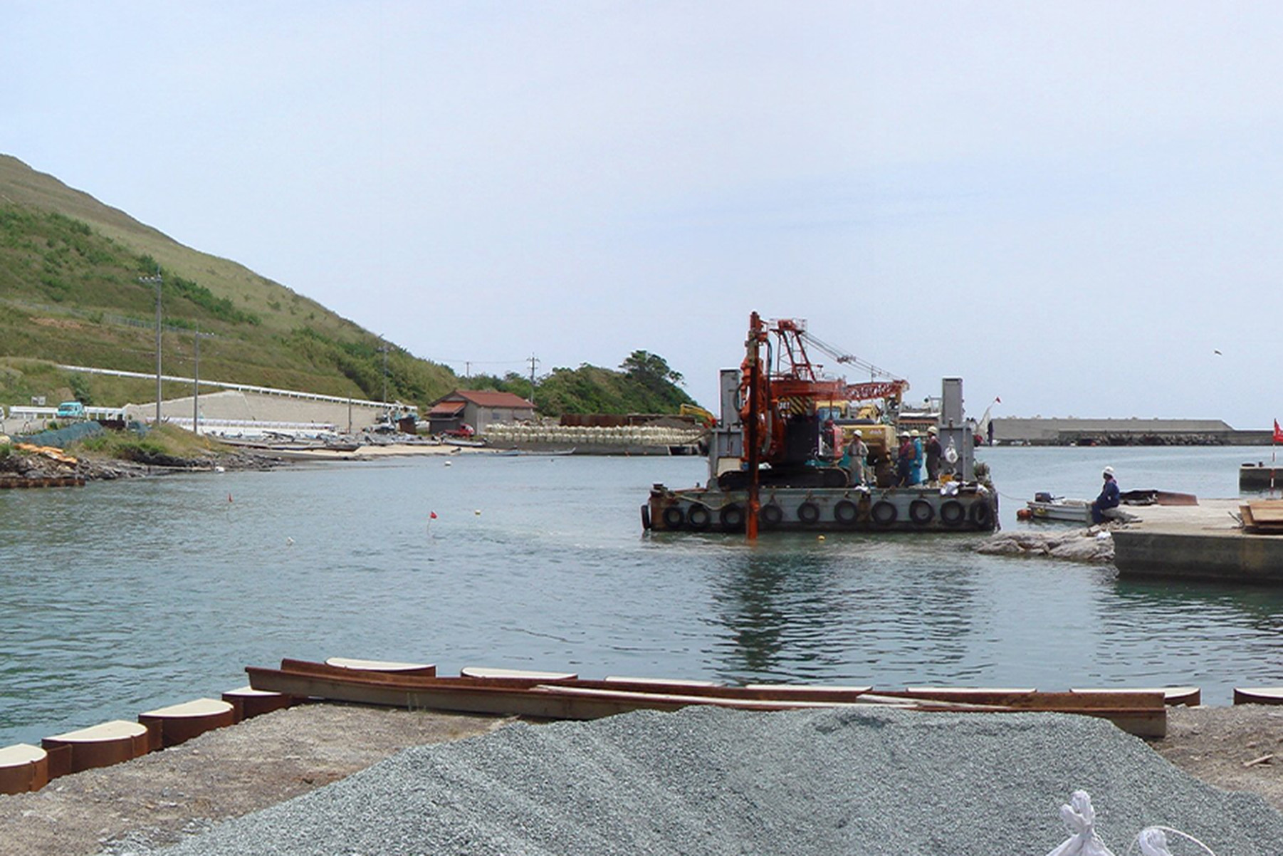 港湾工事の施工写真 7